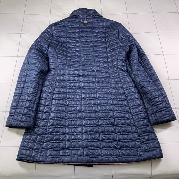 Kate Spade Coat Womens Medium Deep Navy Quilted Jacket Preppy Outerwear Warm - Picture 4 of 15